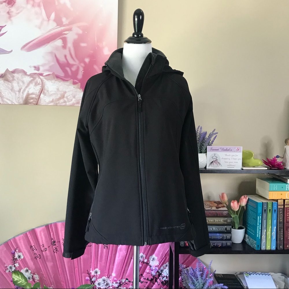 Free Country Black Softshell Jacket